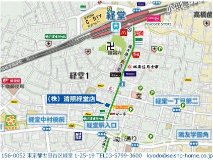 農大通り商店街沿いの路面店舗